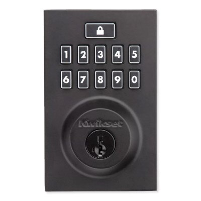 Kwikset 914 Series SmartCode Zigbee Contemporary Deadbolt with Cox, Matte Black